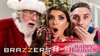 Brazzers - Fine Romi Rain Gets So Wet When Santa Watches Her Riding Her Fiance's Penis