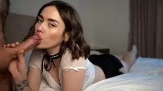 Sweet whore with gigantic butt gets sexed in her hot tight snatch and gets jizz on skirt 4K 60FPS