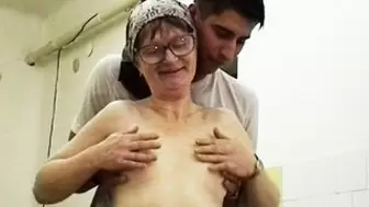 ugly cougar old lady rough rammed