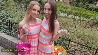 Easter Egg Hunt Turns into Taboo Hard Rough Sex for Alexa Flexy & Kate Quinn – Immoral Family