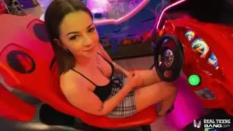 Real Teens - Bella Luna Got Her Tight Cunt Poked After Arcade Games