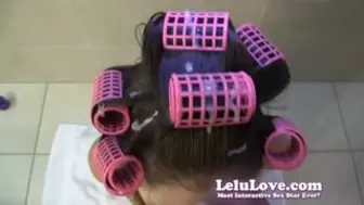 Lelu Love-SELF PERSPECTIVE HJ BLOWJOB Jizz In Hair Curlers Hairwashing