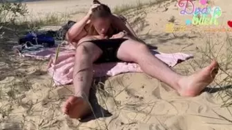 Blown my dong off in the Open Public Beach