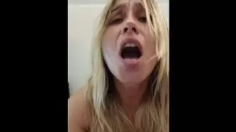 Innocent Skank's Cum-Shot Expressions of Pleasure during Intense Real Home-Made Female Cums