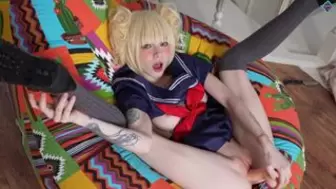Himiko Toga feels horny and mounts her tight cunt with a dildo. Karneli Bandi