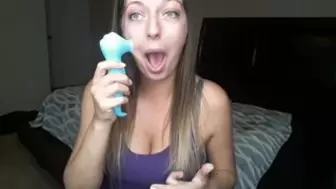 Testing Toys - Vibrating Dildo and Clitoral Blowing Vibrator
