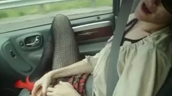 Nasty Ex-Wife Squirts in Car