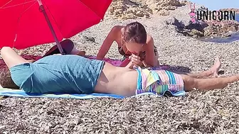 Strapon Fuck Her BF On Public Beach. Pegging Amateurs, Anal Plug, Fingering, Femdom