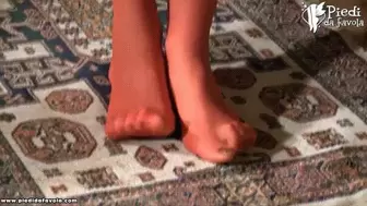 Lovely babe Marion showing her feet in Minnie costume (480p)