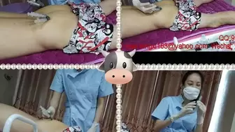 Nurse step-sister medical injection video