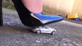 My Stilettos vs Mercedes toy car