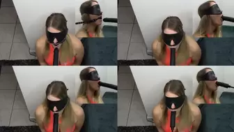 Face Fucking Machine Blowjob & Deepthroat Training in new Bikini