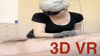 Wool gloves CFNM long teasing handjob 3D VR (part 2)
