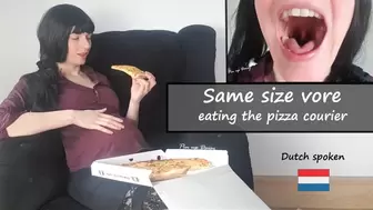 Vore - eating the pizza courier NL