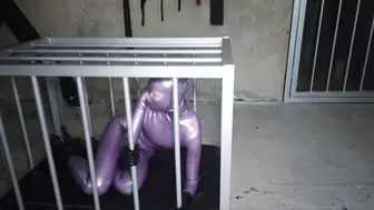 Purple Latex Slavegirl