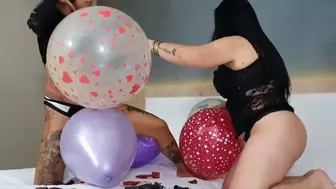 TWO NAUGHTY LESBIANS WITH REAL DESIRE FOR BALLOONS - BY ADRIANA FULLER & EVELYN BUARQUE - CLIP 5 IN FULL HD