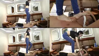 TRAMPLING TERROR HOUR ''MARCHING AND JUMPING - by TOP MISTRESS KARINA CRUEL - CLIP 3 HD