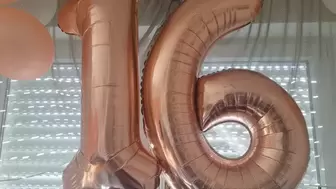 After-party with balloons
