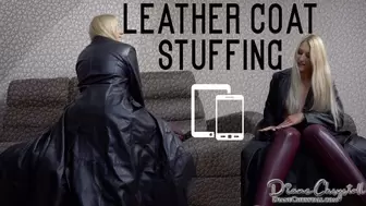 Leather coat Stuffing into pussy ( Mobile&Tablet version )
