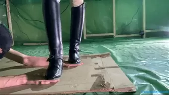 Hands Trampling in Cavallo Riding Boots by Mistress Krush (Close Up) (1080p MP4)