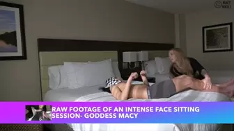 Buried Under My Ass - Real 30 minute Session with Goddess Macy