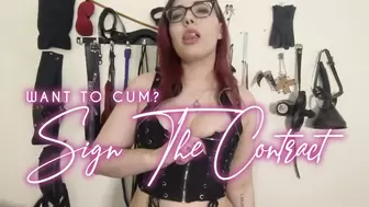 Want To Cum? Sign The Contract
