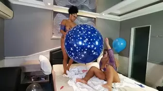 INTERRACIAL LESBIAN LOVERS HORNY FOR BALLONS - BY REBECA SANTOS AND AMANDINHA - NEW KC 2021 - CLIP 3 IN FULL HD