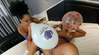 INTERRACIAL LESBIAN LOVERS HORNY FOR BALLONS - BY REBECA SANTOS AND AMANDINHA - NEW KC 2021 - CLIP 7 IN FULL HD