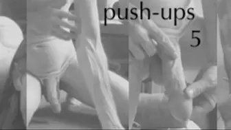 Heteroflexible K doing naked push ups 5 - fit slim older muscular hung twunk vein fetish