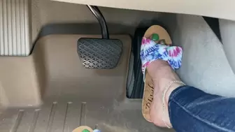 Slipping Off Sweaty Slides & Driving Barefoot