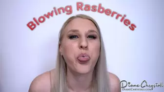 Blowing raspberies for you!