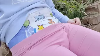 Cushies and leggings diaper show off