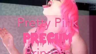 Pretty Pink Precum Princess Ruins his Orgasm and Swallows HD
