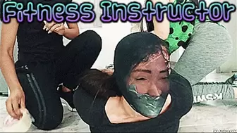 Laura, Katherine & Maria in: Sexy Fitness Instructor Hogtied By Her Naughty Students (wmv)