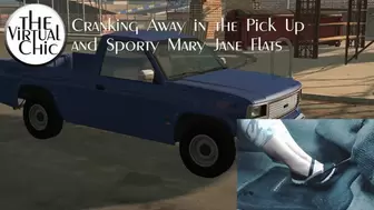 Cranking Away in the Pick Up and Sporty Mary Jane Flats (mp4 1080p)
