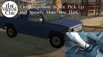 Cranking Away in the Pick Up and Sporty Mary Jane Flats (mp4 720p)