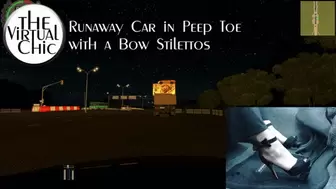 Runaway Car in Peep Toe with a Bow Stilettos (mp4 1080p)