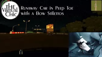 Runaway Car in Peep Toe with a Bow Stilettos (mp4 720p)