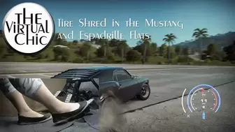 Tire Shred in the Mustang and Espadrilled Flats (mp4 1080p)