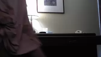 Massive pee all over the desk in my hotel room