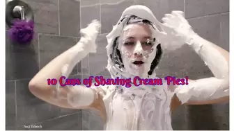 10 Cans of Shaving Cream Pies to the Face