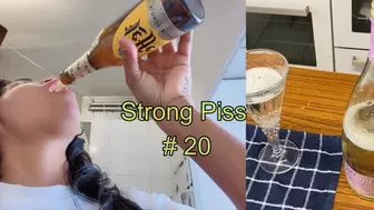 Strong Piss 20 - What I Drink Compilation of 12 pee clips