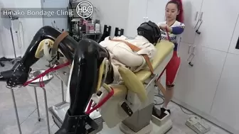 Gynecology Chair Bondage with Prostate Exploration