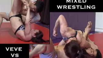 Belly Punches Mixed Wrestling: VeVe Lane vs Dachi