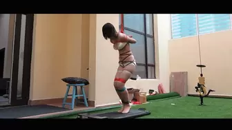 YT1055 The Girl On The Treadmill In Bondage