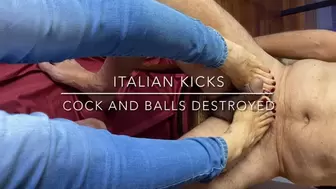 COCK AND BALLS DESTROYED!