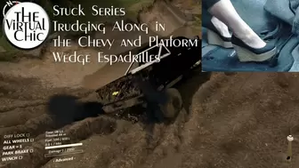 Stuck Series: Trudging Along in the Chevy and Platform Wedge Espadrilles (mp4 720p)