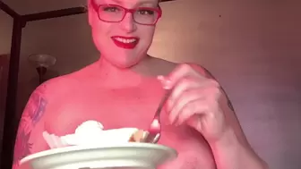 Topless Eating & Burping Keylime Pie and Soda