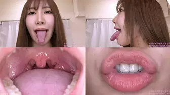 Miina Wakatsuki - Erotic Long Tongue and Mouth Showing