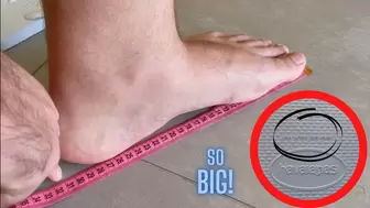 Measuring my BIG feet (MP4-HD 1080p)